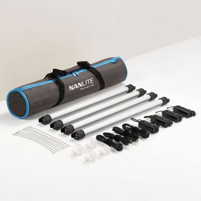 Комплект Nanlite PavoTube II 15C RGBWW KIT4 четыре светодиодные осветительные трубки с аксессуарами