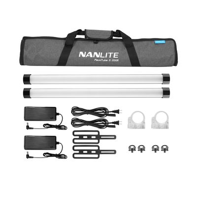 Комплект Nanlite PavoTube II 15XR RGBWW KIT2 две светодиодные осветительные трубки с аксессуарами